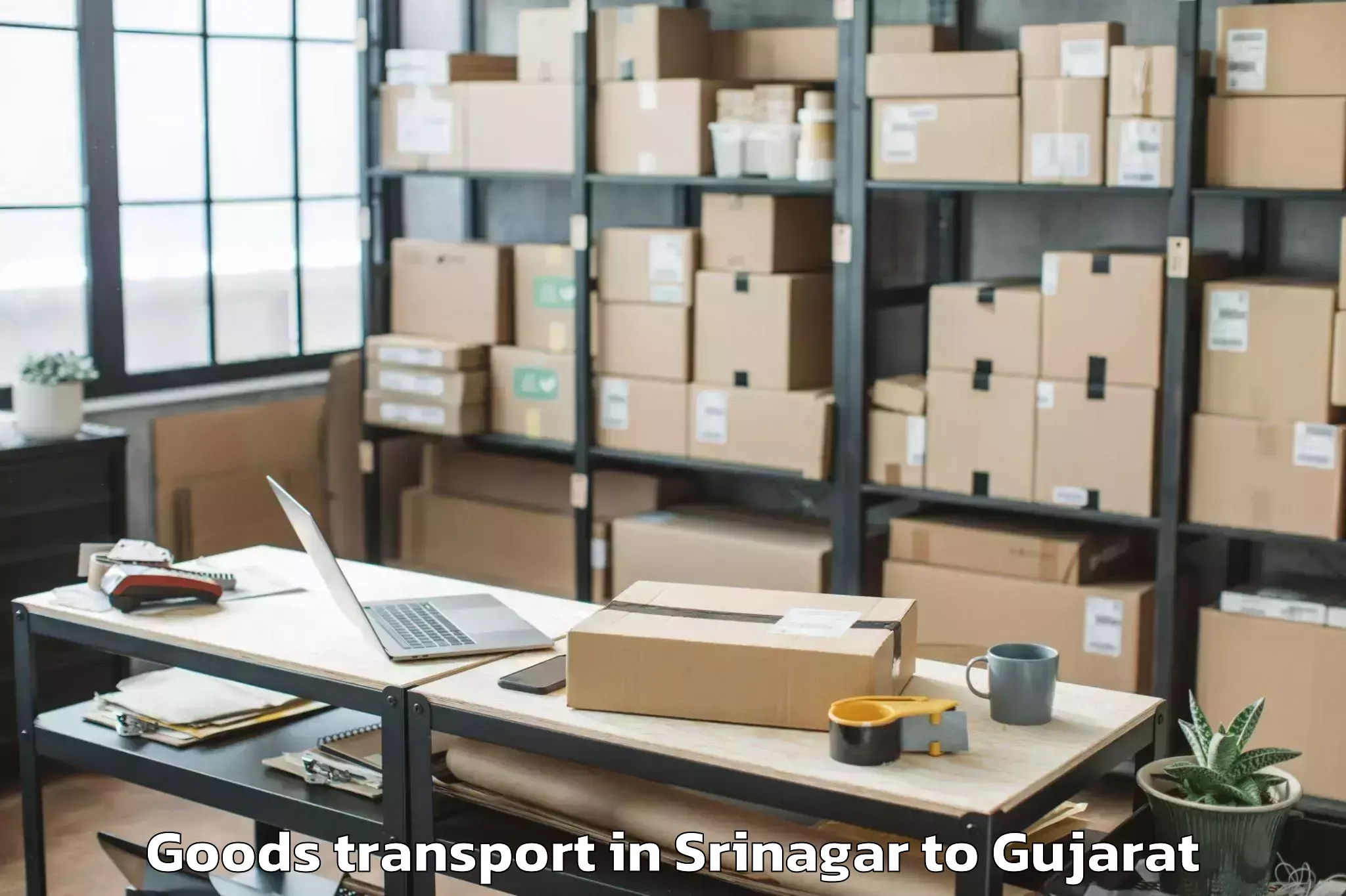 Discover Srinagar to Morbi Goods Transport